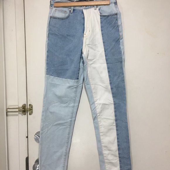 PACSUN PATCHWORK DENIM JEANS SIZE 26 - Picture 1 of 6